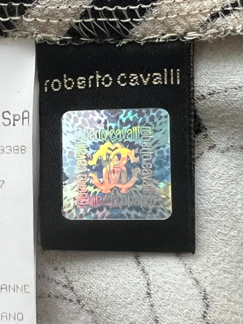Roberto Cavalli Y2K Silk Rose Print Lace Slip Dress Art Nouveau IT 38 US 2 - Picture 10 of 15